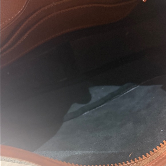 Vintage Unlined Dooney & Bourke Black and Tan Hobo Bag-EUC - Picture 7 of 9